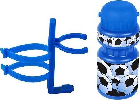 Koszyk na bidon dla dzieci, z bidonem pro 300 soccer niebieski