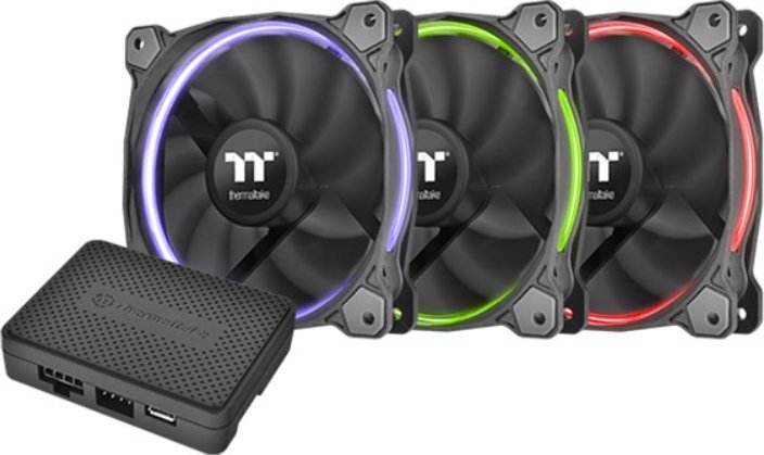 Wentylator Thermaltake Riing 14 RGB 3-pack + Hub (CL-F051-PL14SW-A)
