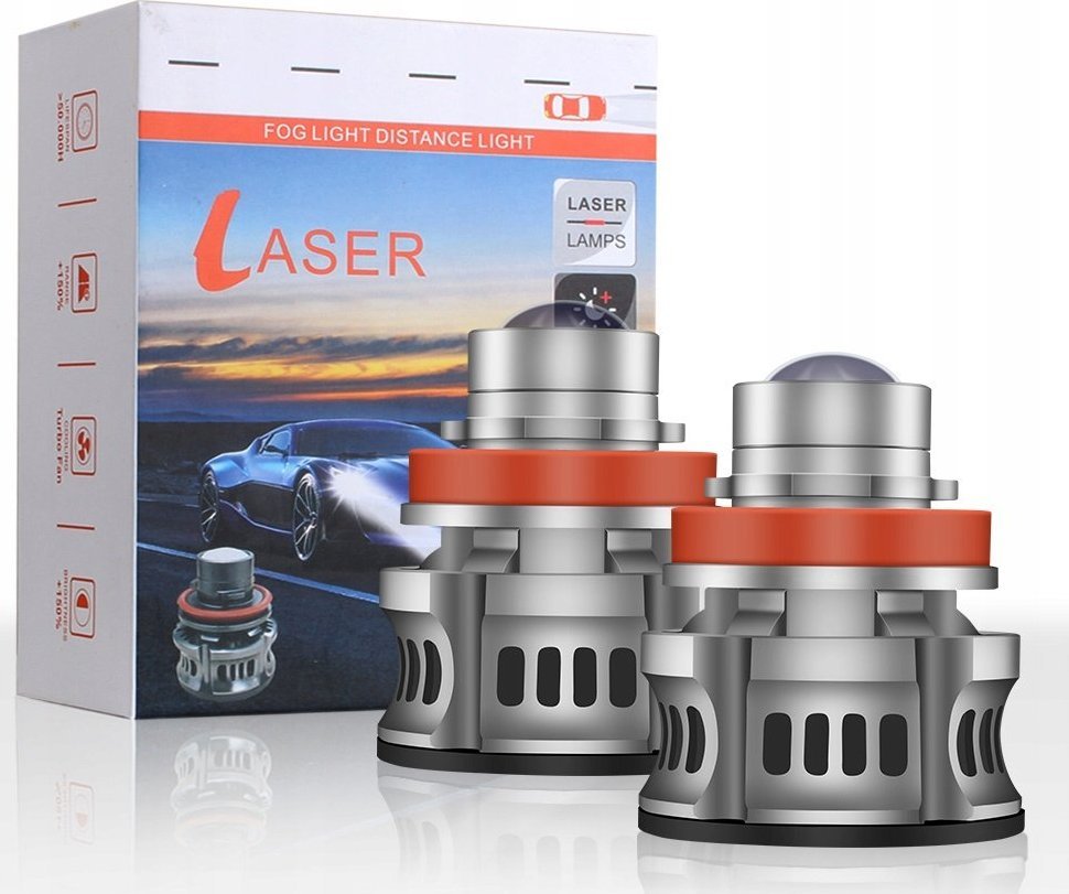 SKLEPLEDY ŻARÓWKI LED H11 H9 H8 PRZECIWMGIELNE 22000LM 120W