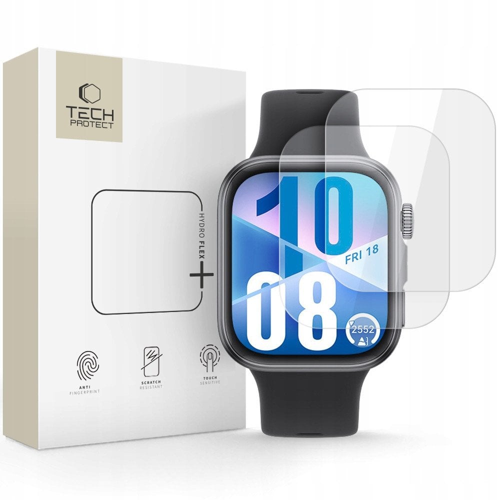 FOLIA HYDROŻELOWA TECH-PROTECT HYDRO FLEX+ 2-PACK HUAWEI WATCH FIT 3 / 4 CLEAR