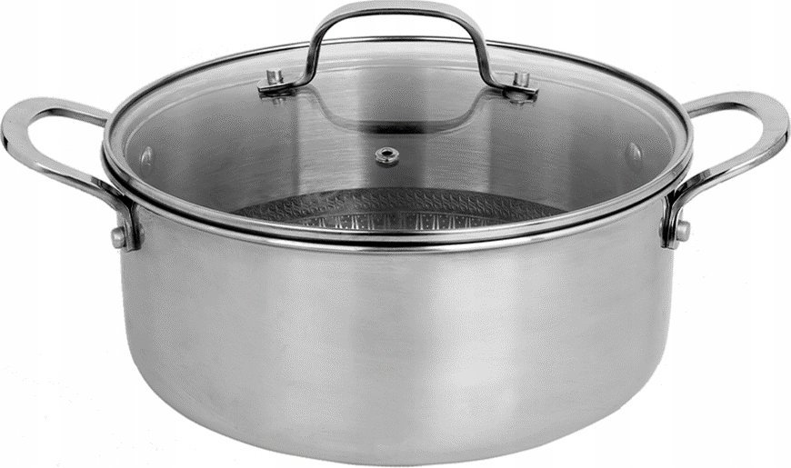 GARNEK POWŁOKA NON STICK STRUKTURA PLASTRA MIODU HEXAGONAL HYBRID 4,3L 24CM