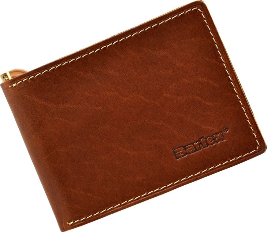 Bartex 472-M skórzany portfel męski z klipem Slim * banknotówka RFiD 472-M