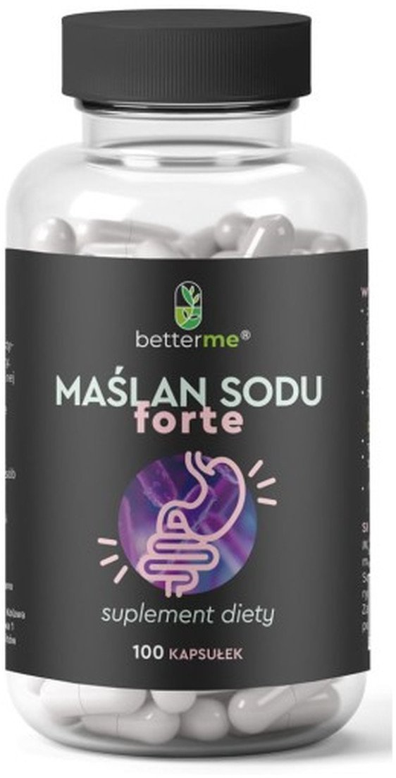 BETTERME_Maślan Sodu Forte 770mg suplement diety 100 kapsułek