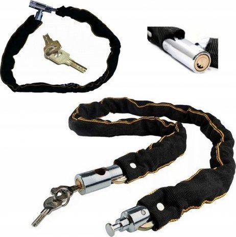 ER4 ŁAŃCUCH BLOKADA ROWEROWA ZAPIĘCIE NA ROWER MOTOR