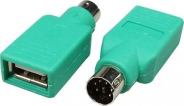 Adapter USB Value USB - PS/2 Zielony