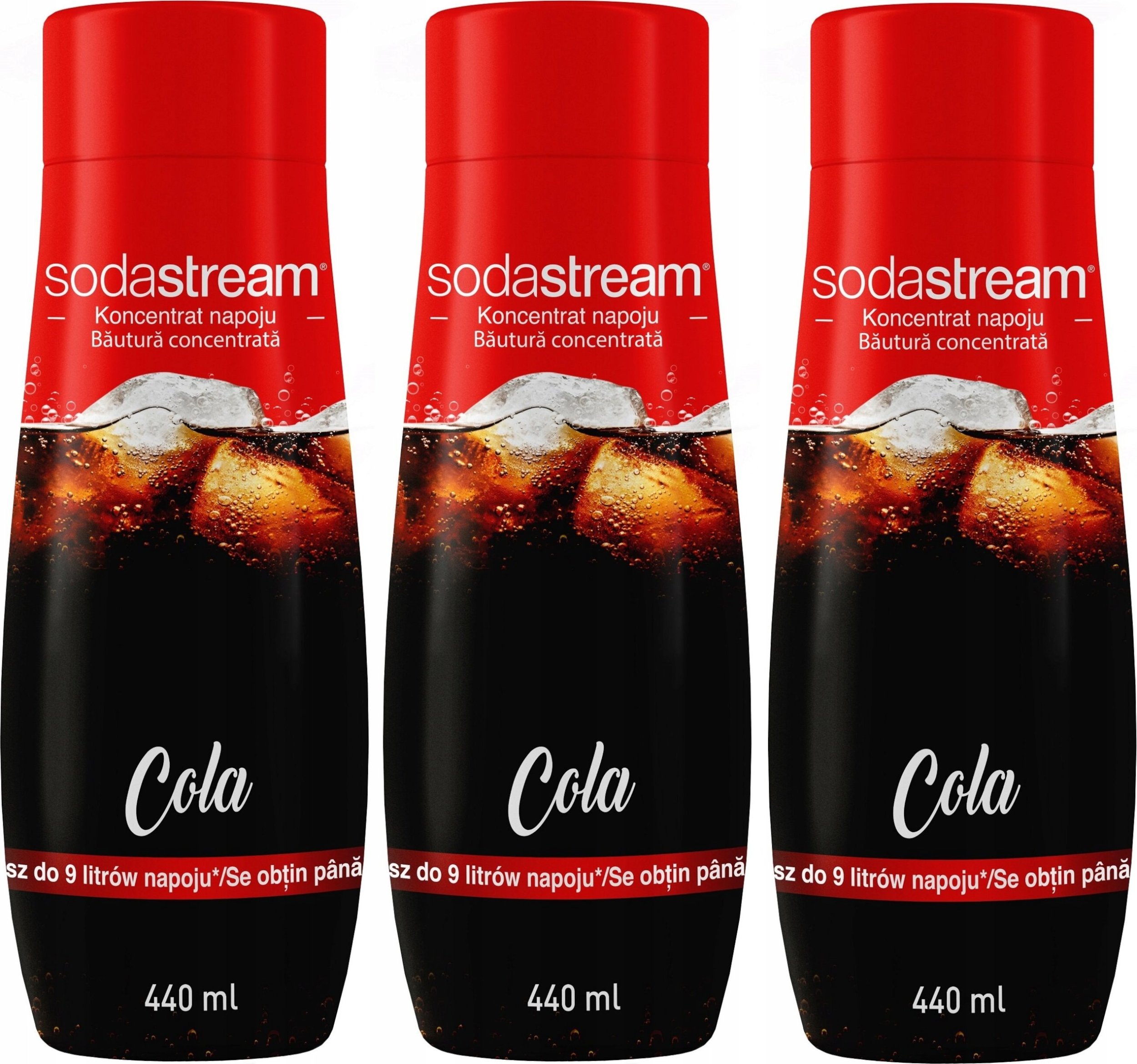Zestaw 3 koncentratów SodaStream 3x Cola