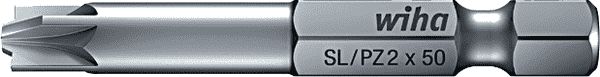 Wiha bit Professional 70 mm PlusMinus/Pozidriv 1/4'' SL/PZ2 7049XZ2070 (32497)
