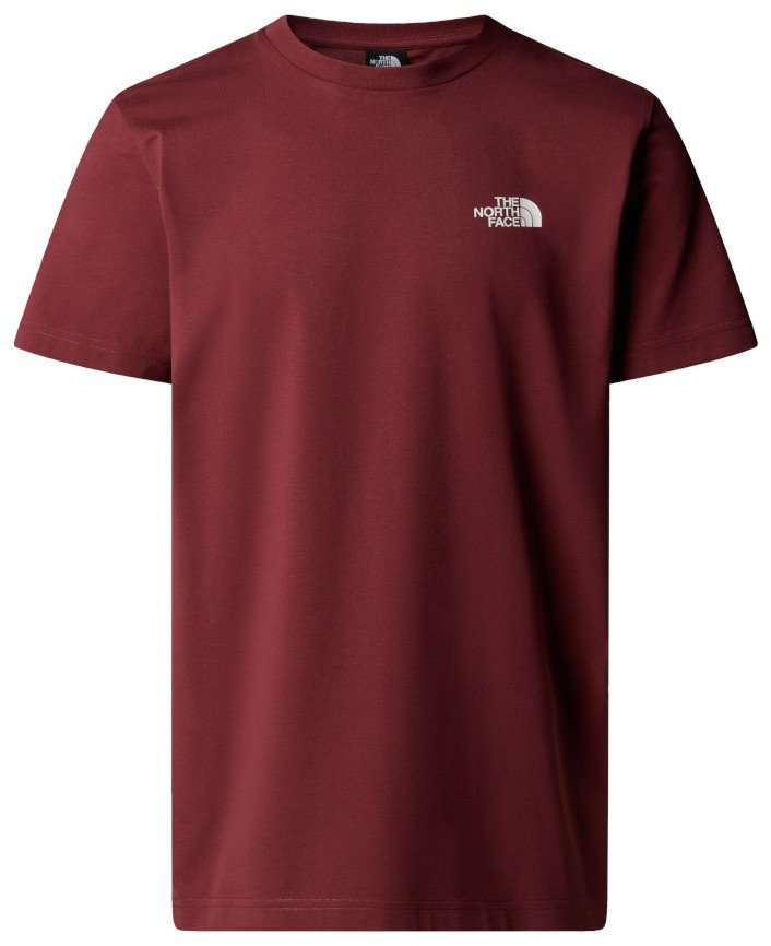 Koszulka The North Face M Simple Dome Tee męska : Kolor - Bordowy, Rozmiar - S