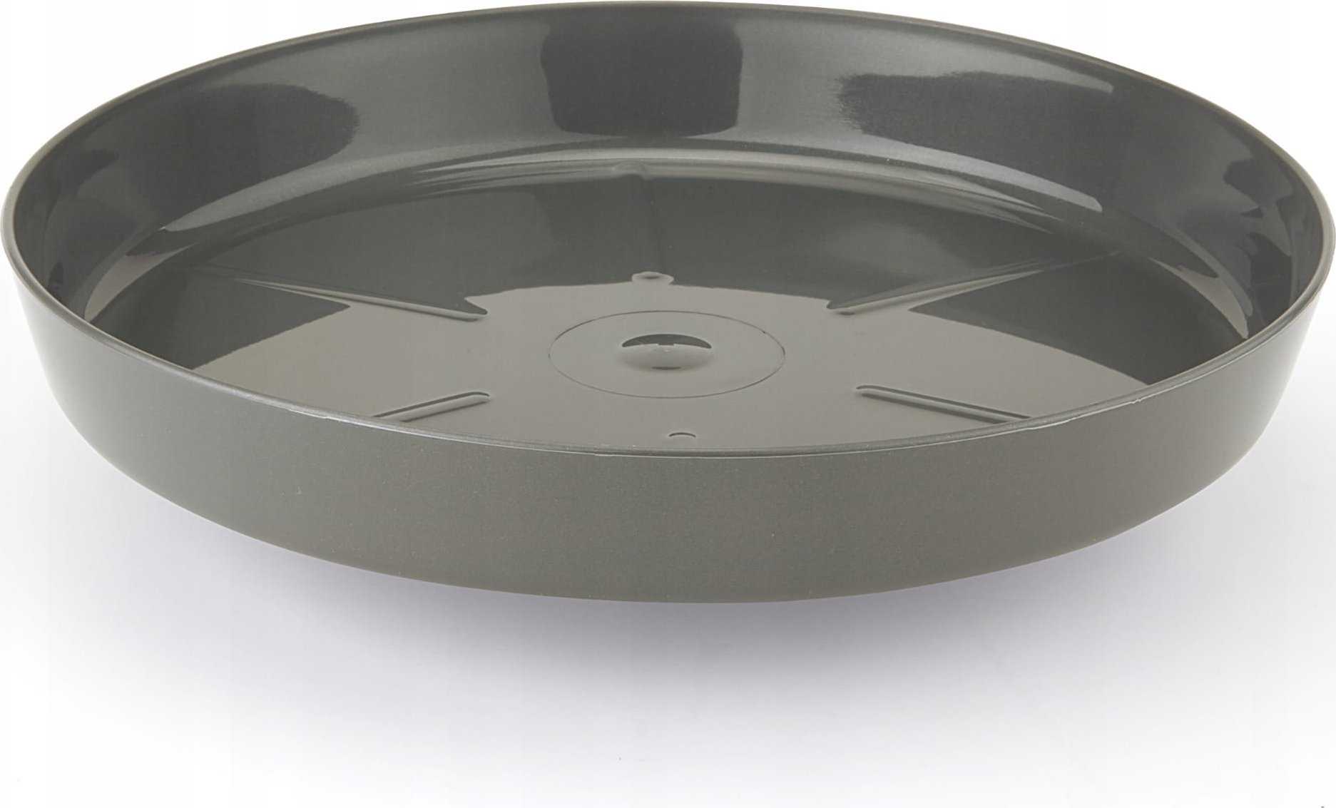 Podstawka pod doniczkę antracytowa 16,9cm Plastikowa