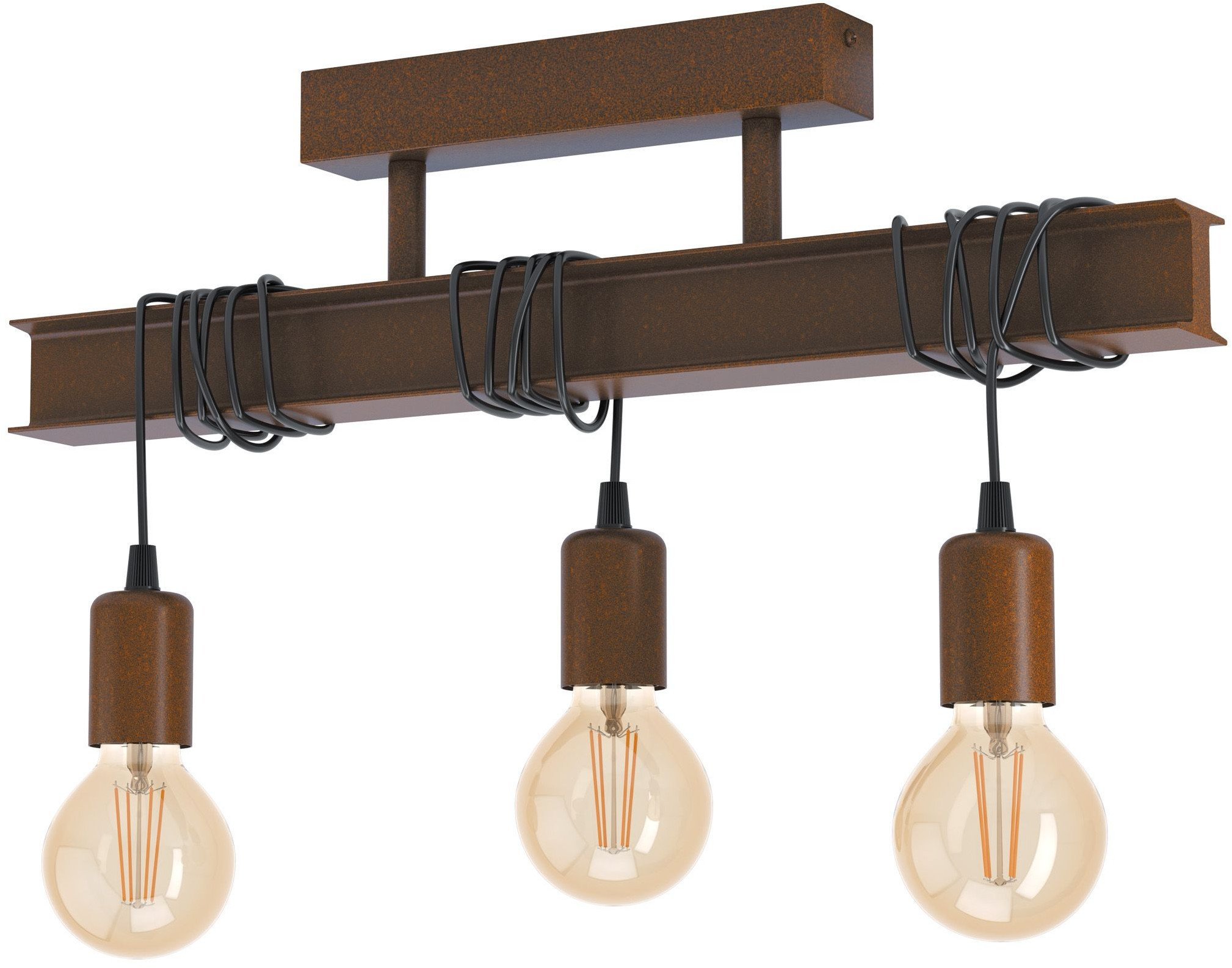 EGLO Townshend 4, 3 bulb(s), E27, Brown