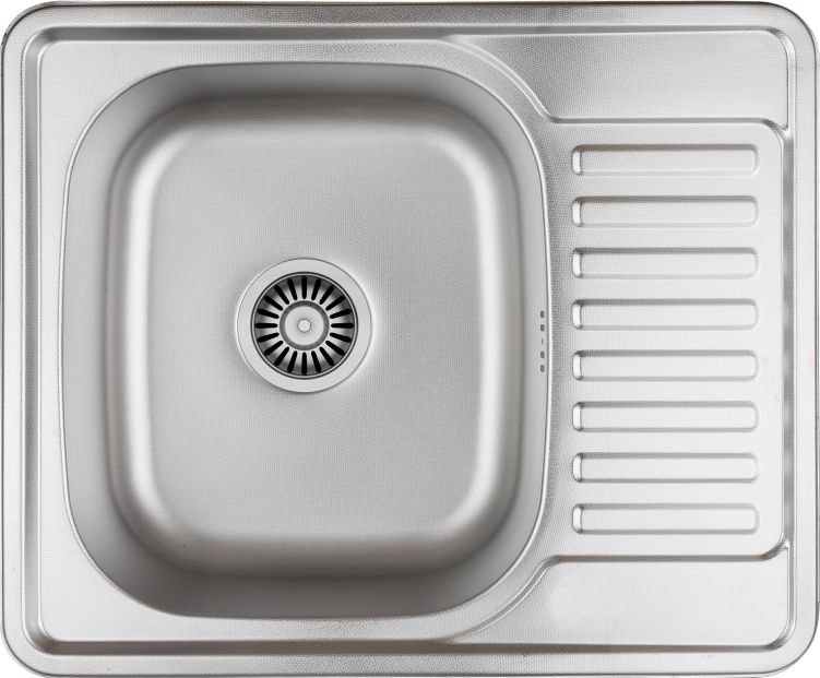 Zlewozmywak Steiner KEVIN 116 Steinsteel len z syfonem 1-komorowy z/o