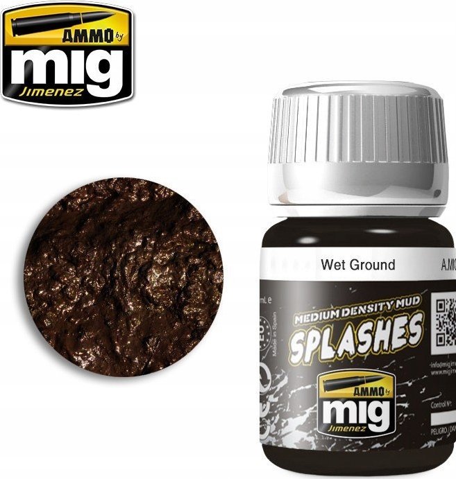 Vallejo Ammo: Splashes - Medium Density Mud - Wet Ground