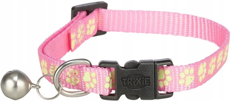 Trixie Obroża dla kota, fluorescencyjny wzór łapek, mix kolorów