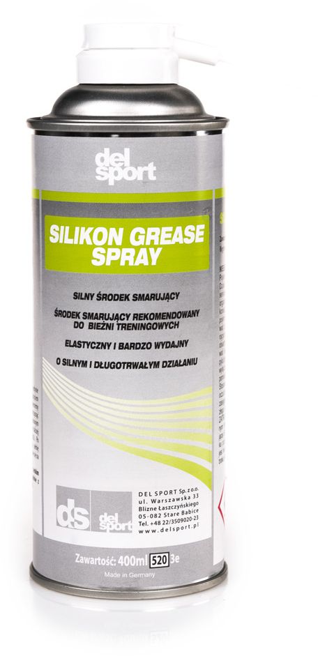 DelSport Profesjonalny smar do bieżni Silkon Grease Spray 400ml