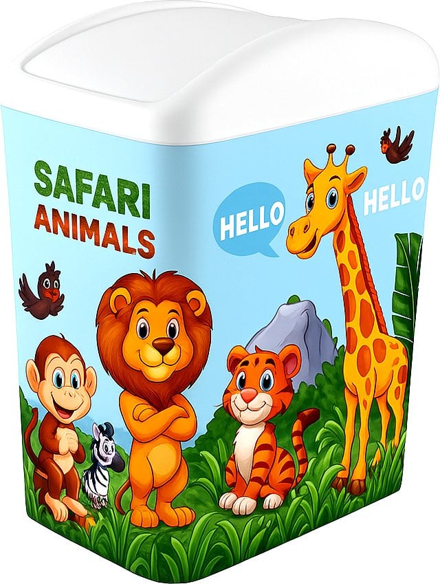 Kosz na śmieci Katex Pojemnik uchylny z wzorem 10 l Turan