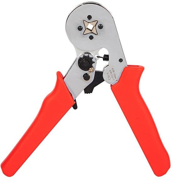 19-100# Zaciskarka konektorów tulejkowych yac-8 czerwona rączka