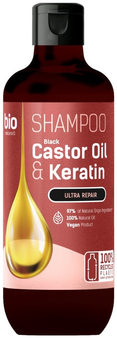 Bio Naturell Szampon Black Castor Oil & Keratin 355ml
