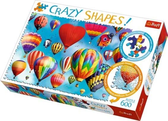 Trefl Puzzle 600 elementów Crazy Shapes - Kolorowe balony