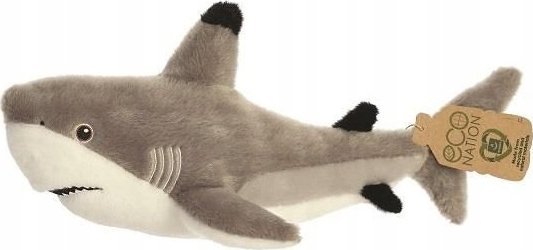 ECO NATION AURORA Eco Nation Plush Shark, 38 cm