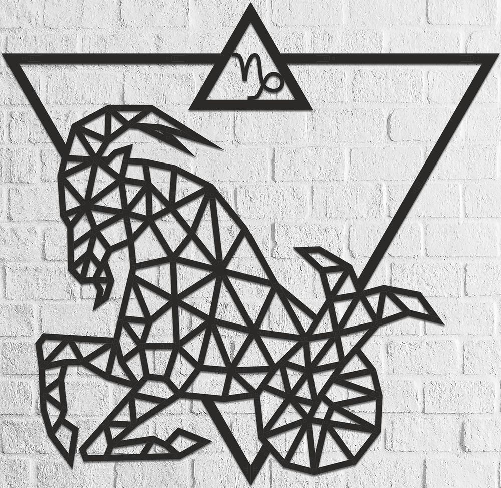 Ewa EWA Drewniane Puzzle Model 3D Dekoracja Koziorożec