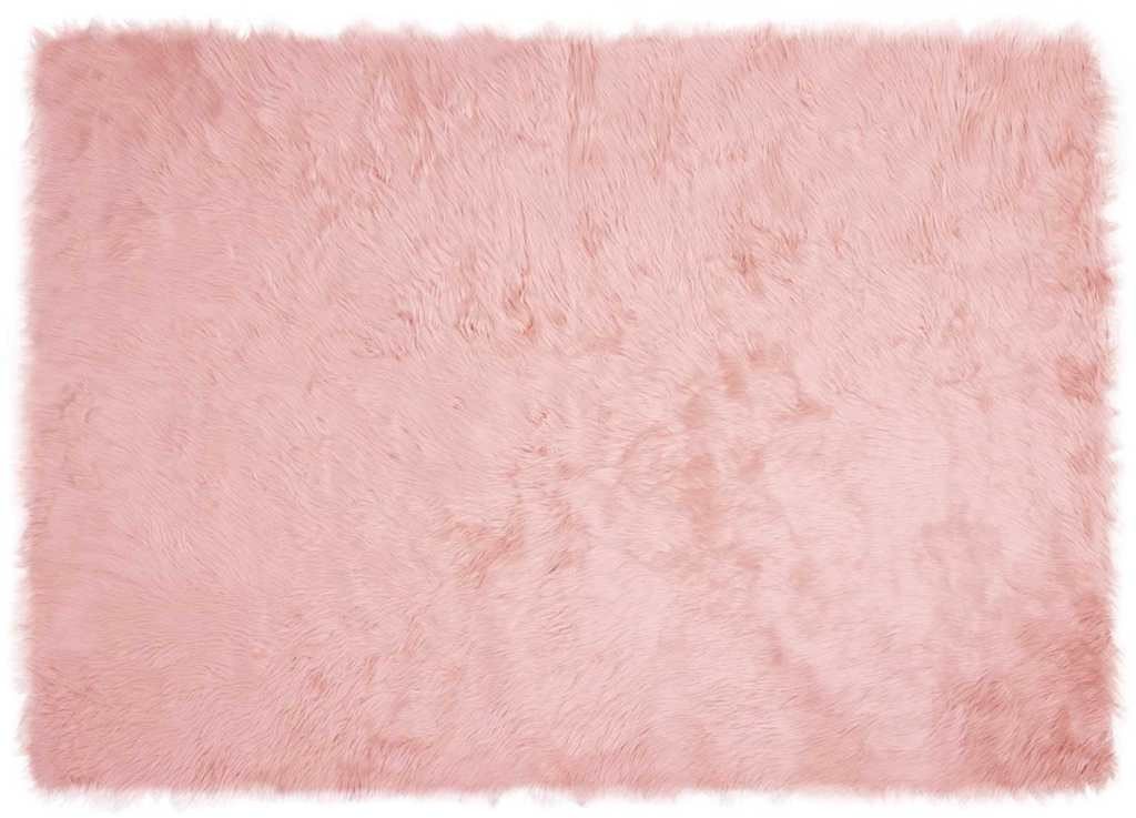 vidaXL Sztuczny różowy dywan wełniany 140 x 200 cm