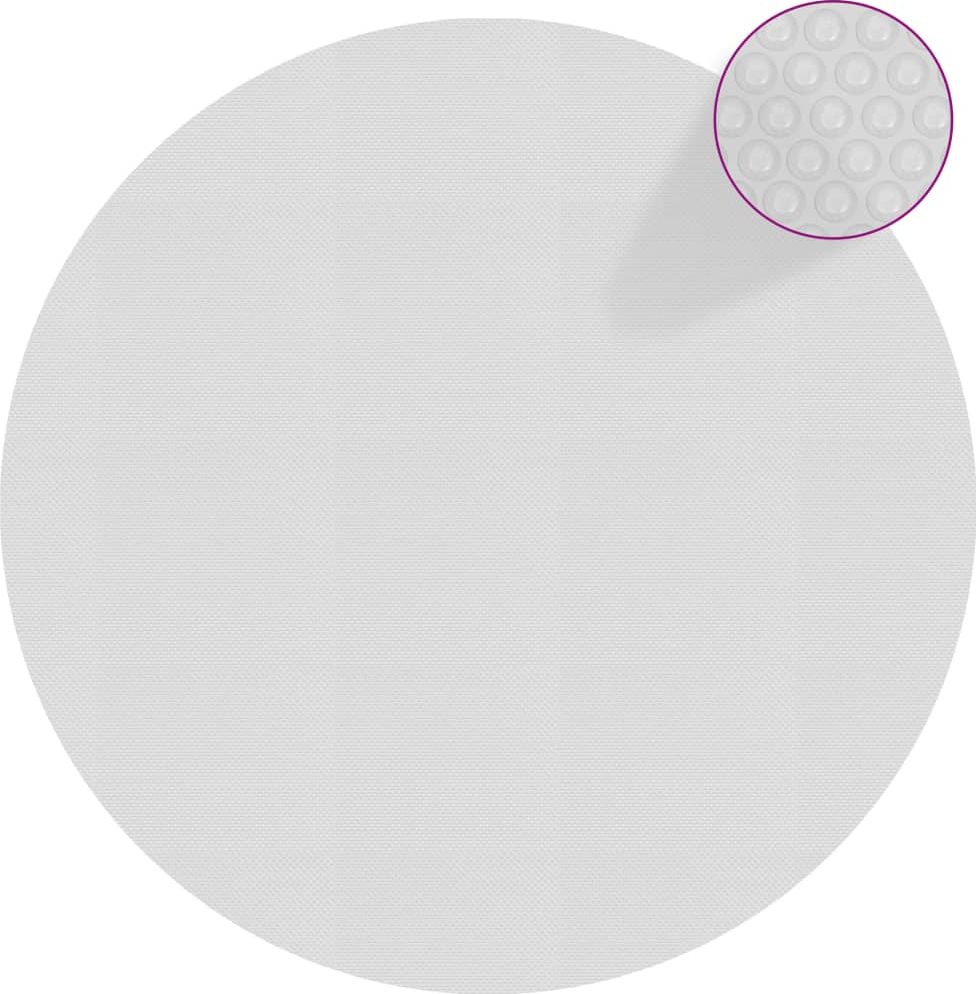 vidaXL Pływająca folia solarna z PE, 455 cm, szara