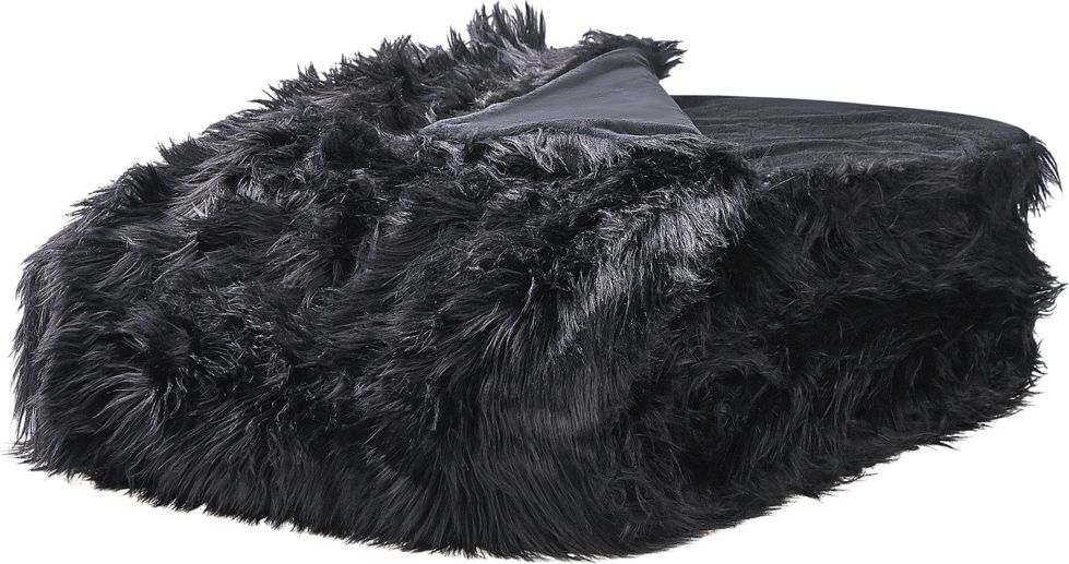 Shumee Narzuta na łóżko 200 x 220 cm czarna DELICE