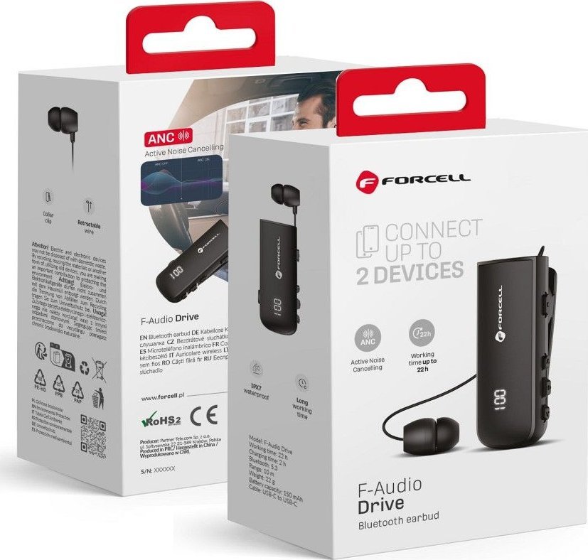 Słuchawki ForCell FORCELL F-AUDIO słuchawka bezprzewodowa / bluetooth Drive EarBud