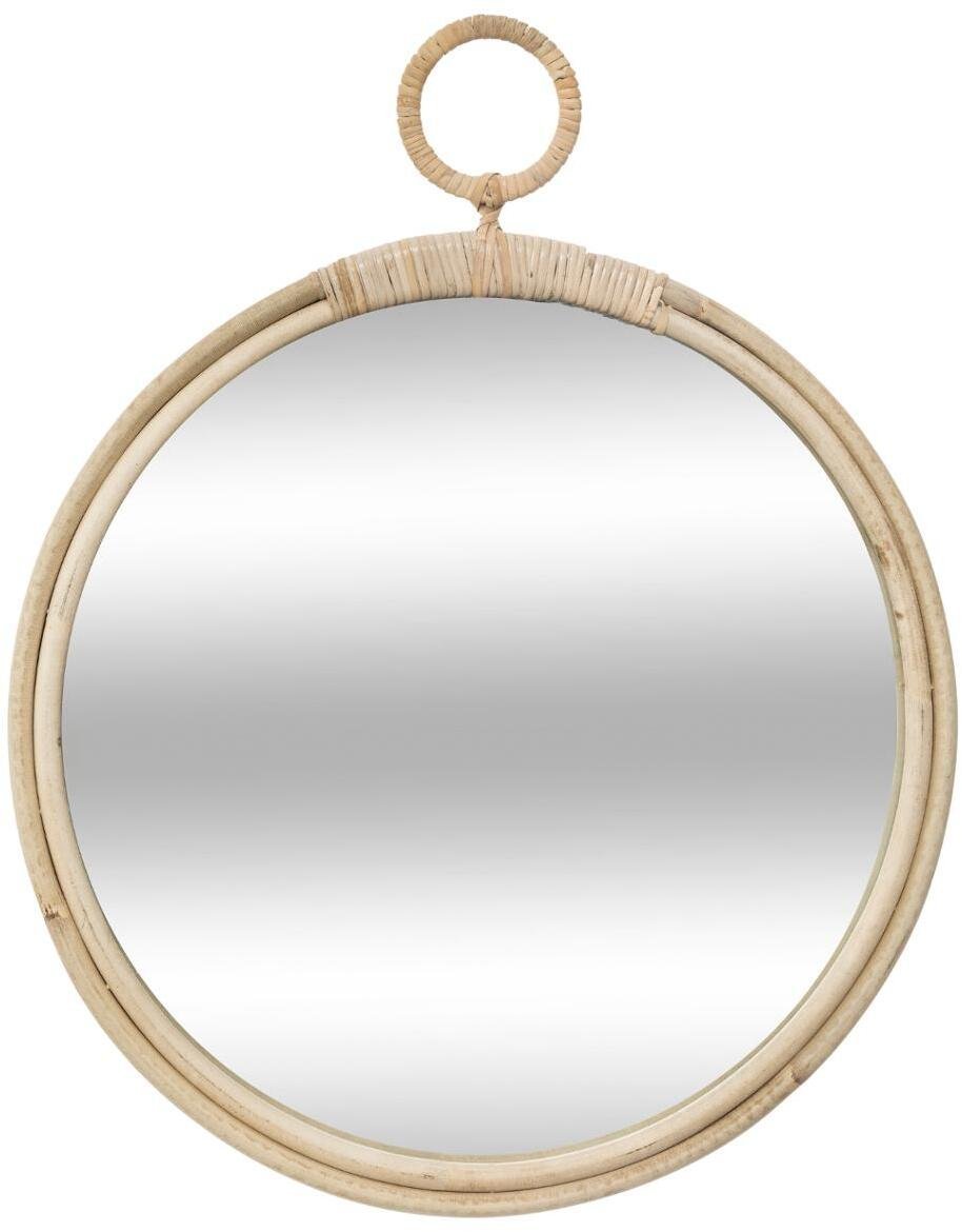 Atmosphera Lustro w oprawie z wikliny, Ø 38 cm, okrągłe