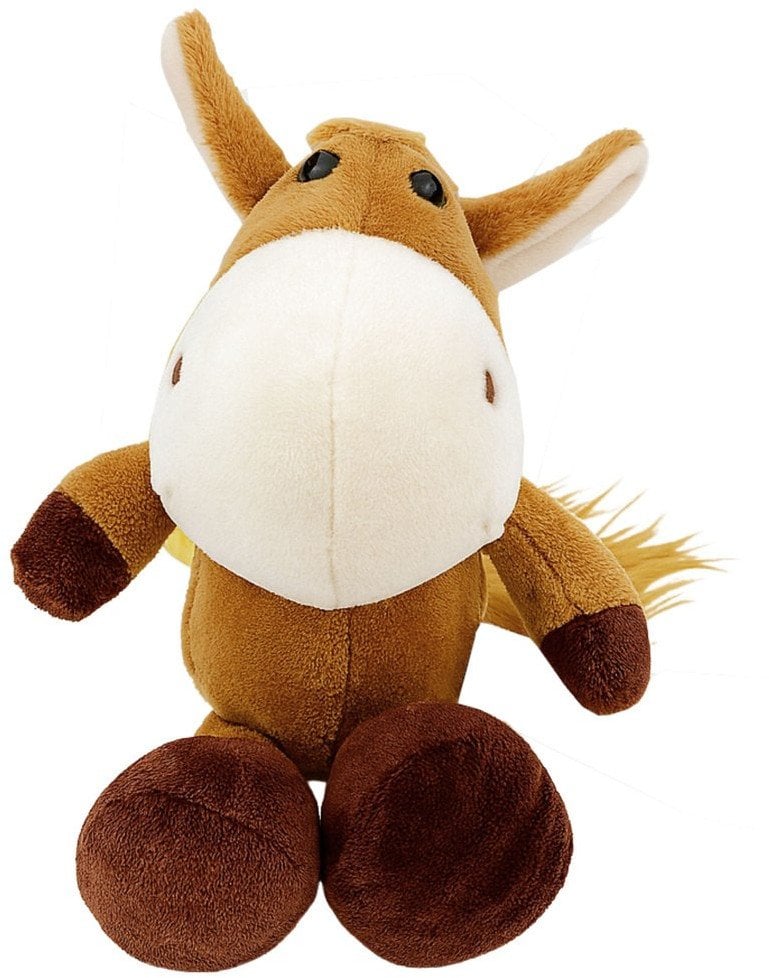 Pluszowa Maskotka Przytulanka Koń Z Przyssawką Brązowy 23 x 12 cm LEAN TOYS