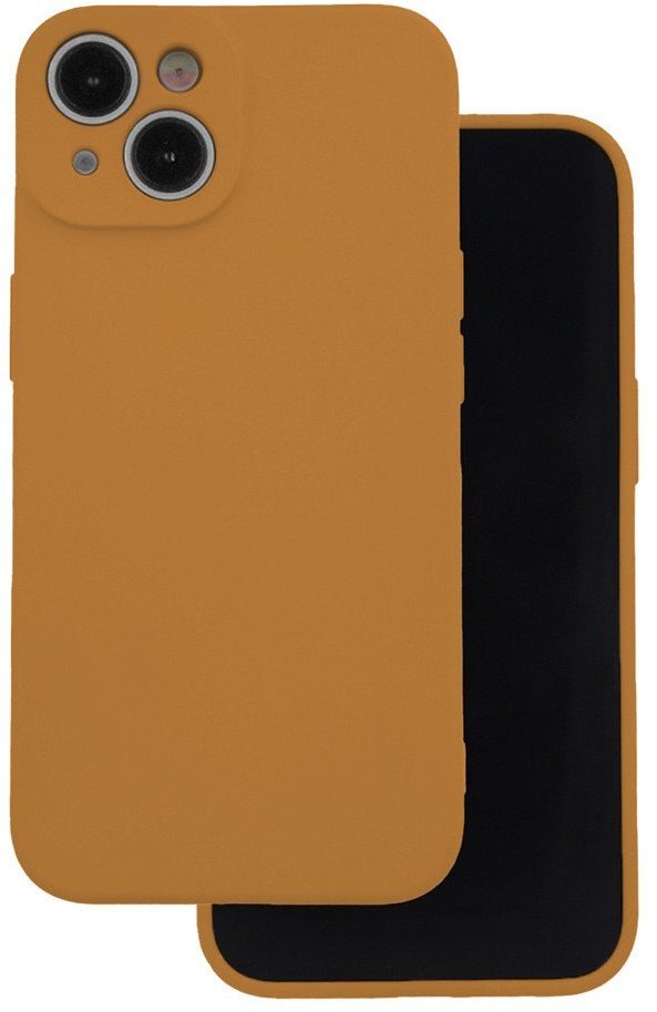 Nakładka Silicon do iPhone 16 6,1" karmelowa