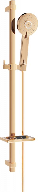Zestaw prysznicowy Mexen Mexen DQ40 zestaw prysznicowy suwany, różowe złoto - 785404581-60