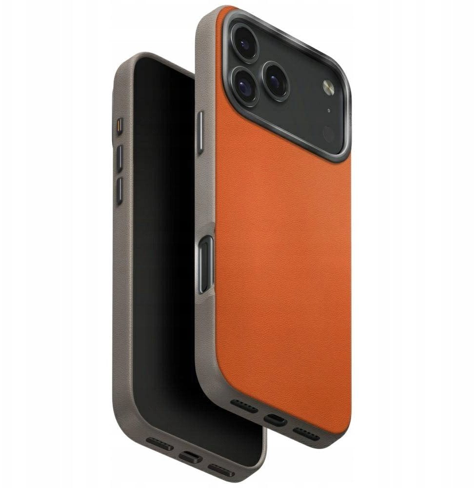 UNIQ Lyden DS Case for iPhone 17 Pro Max Magclick Charging Orange/Gray