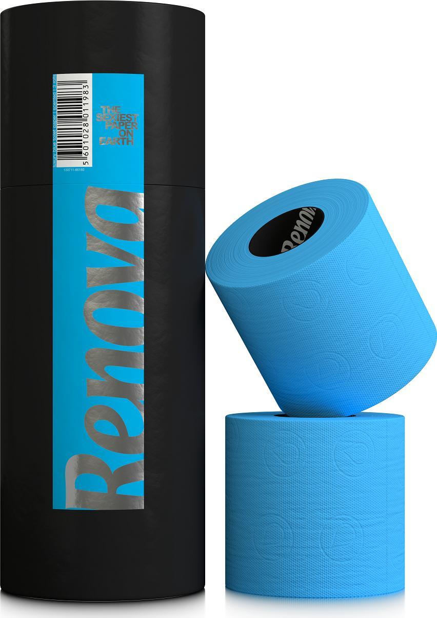Renova Papier toaletowy Renova tuba prezentowa niebieski 3szt