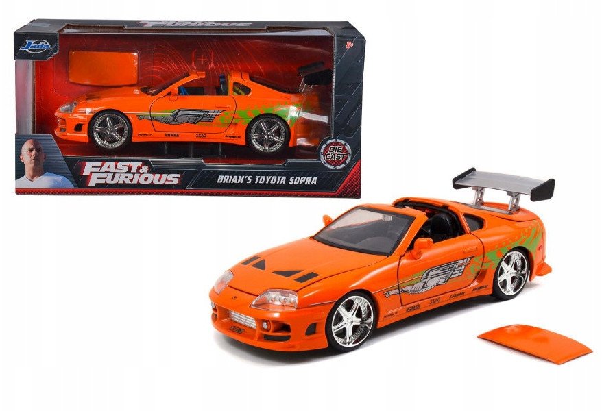 Jada F&F Toyota Supra orange 1995 1:24