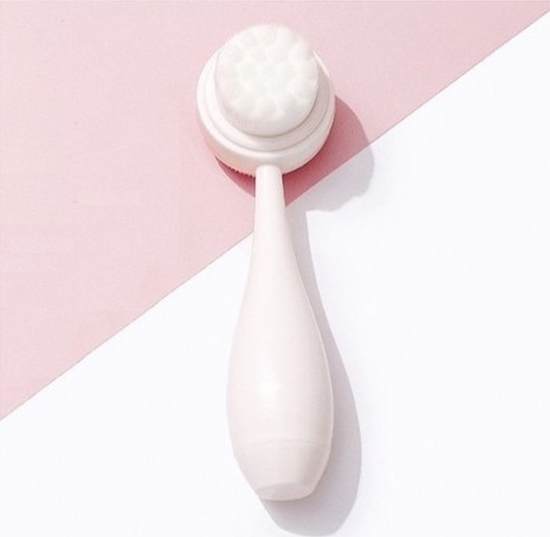 Ecarla Szczotka do mycia twarzy dwustronna-silikonowa scz13k