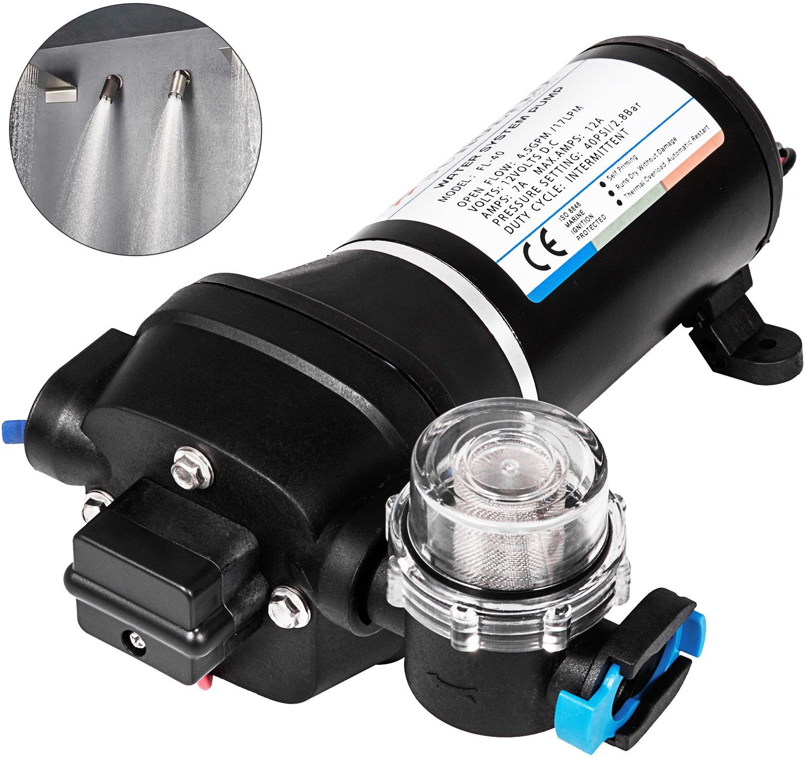 Pompa ciśnieniowa przeponowa do wody 3 bar