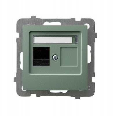 AS Gniazdo RTV końcowe zielony mat GPA-GK/m/84