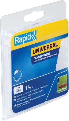 Wkłady klejowe Rapid Uniwersalny klej Rapid 12 mm, przezroczysty