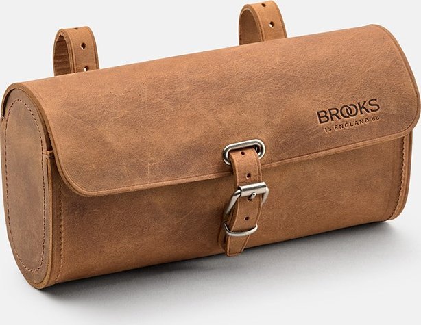 Brooks Torba podsiodłowa BROOKS CHALLENGE, Dark Tan, Pojemność 1,5L, Mocowanie na paskach, Garbowana skóra (NEW)