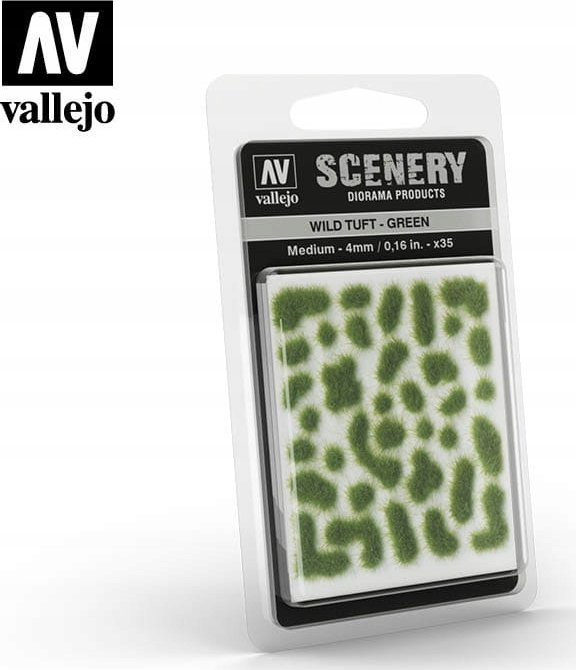 Vallejo Vallejo: SC406 - Scenery - Wild Tuft - Green (4 mm x 35)