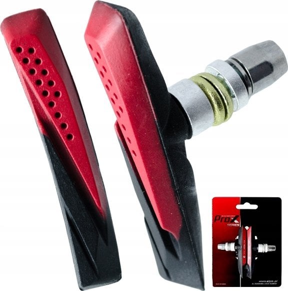 Prox KLOCKI HAMULCOWE ROWEROWE V-BRAKE OKŁADZINY 72 MM Z GWINTEM DO ROWERU IMBUS