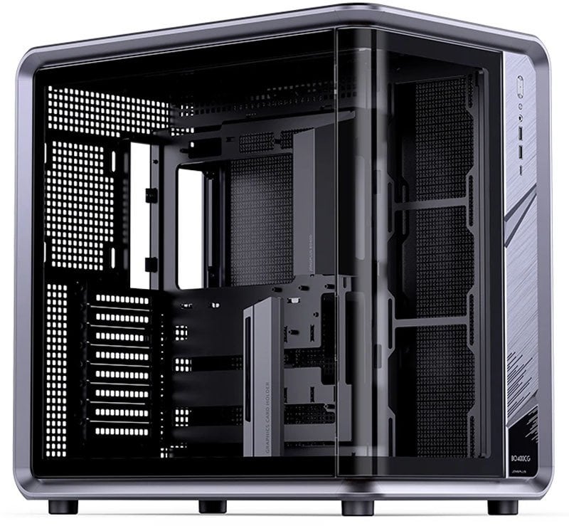 Obudowa Jonsplus BO400CG obudowa komputerowa Midi-Tower ATX Tempered Glass gunmetal grey