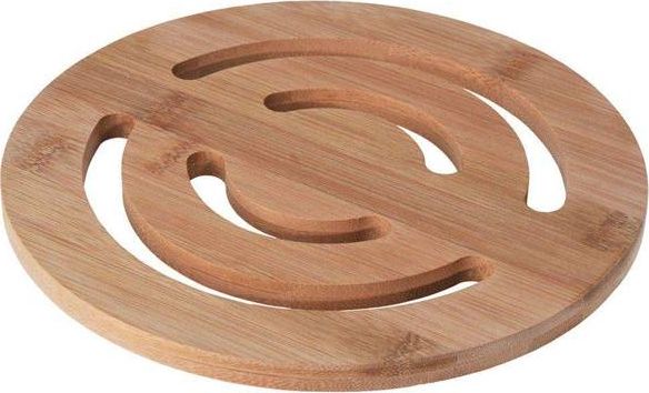 Excellent Houseware Podkładka PODSTAWKA drewniana bambusowa pod gorący garnek naczynia 20 cm