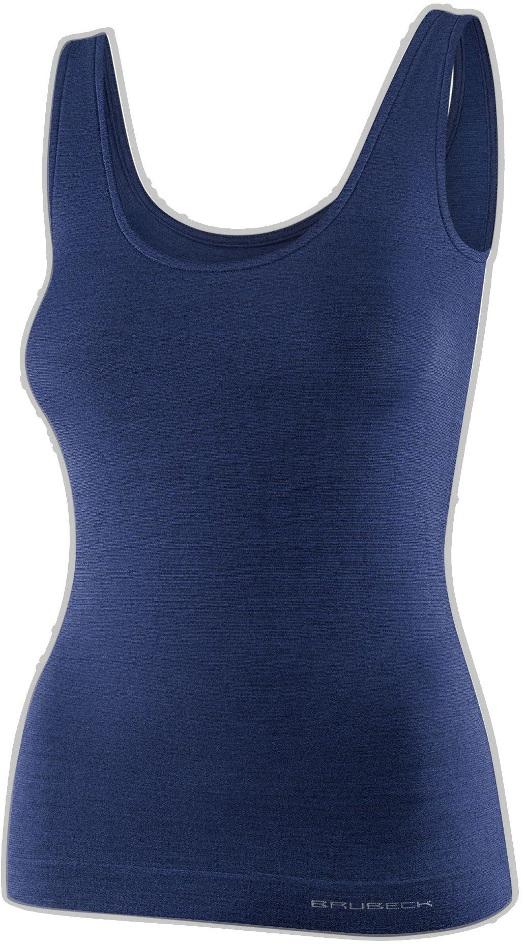 TA1059W Koszulka damska bez rękawów COMFORT MERINO granatowy XL