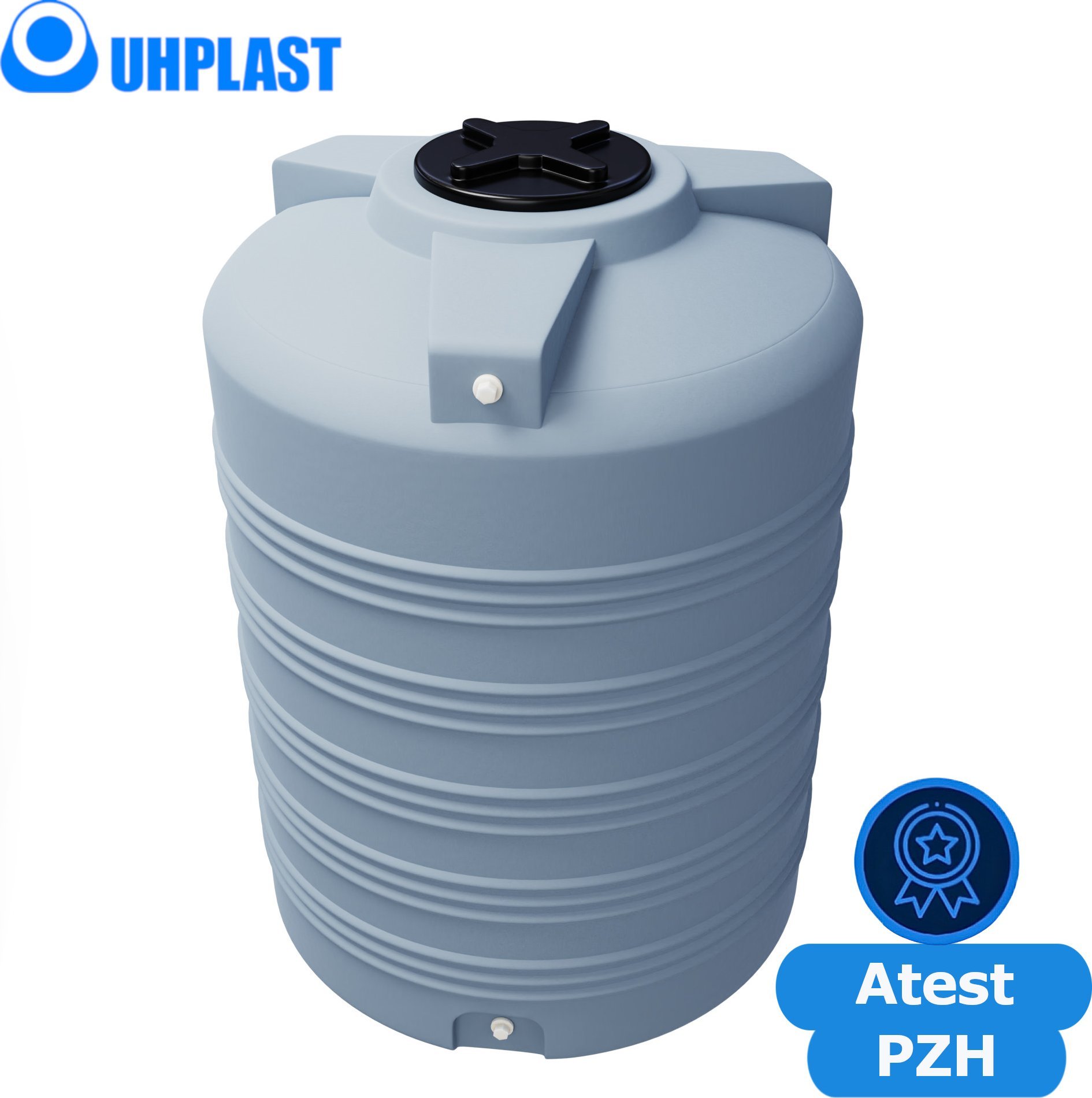 UHP Zbiornik na wodę 1500l UHP VERTICON V-1500 Szary