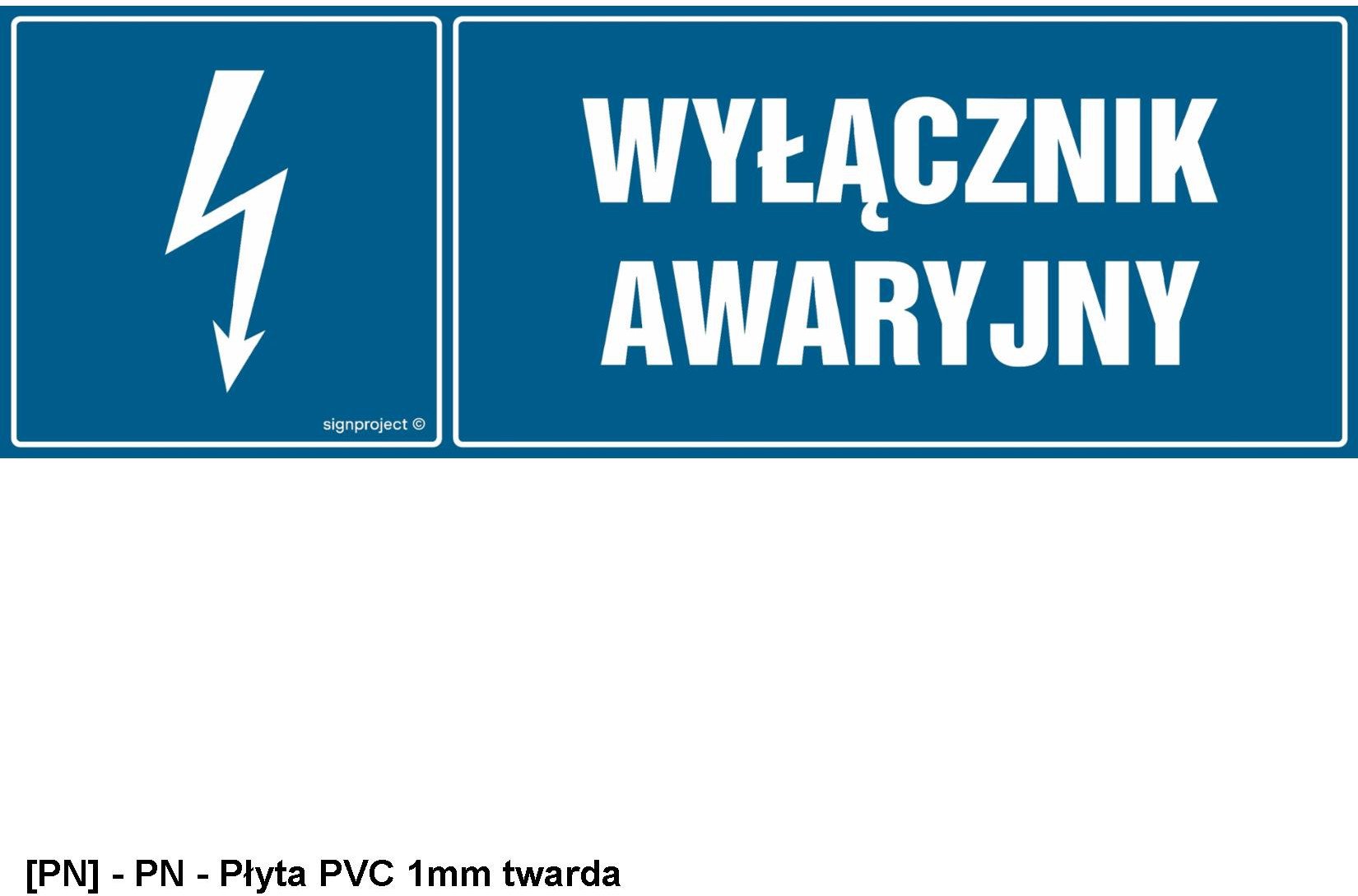 HH032 - Wyłącznik awaryjny 450x150