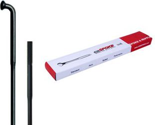 Cn Spoke Szprychy DB454 2.0-1.8-2.0 stal nierdzewna 272mm czarne + nyple 144szt. (CN-DB454-272C)