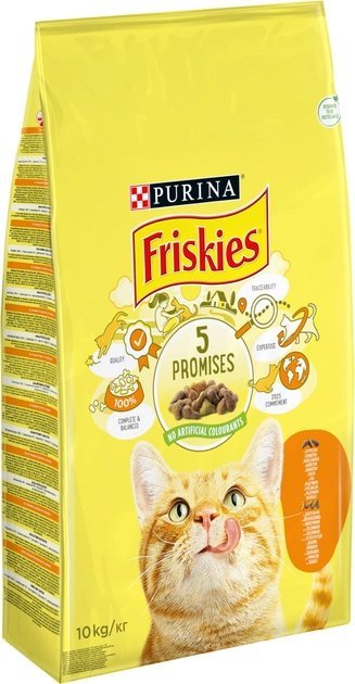 Friskies PURINA Friskies Karma dla kotów z kurczakiem i z warzywami 10kg
