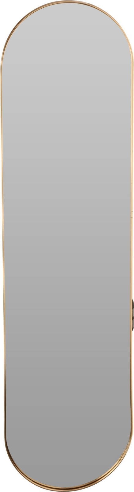 Home Styling Collection Owalne lustro w złotej ramie, duże, 115 x 30 cm
